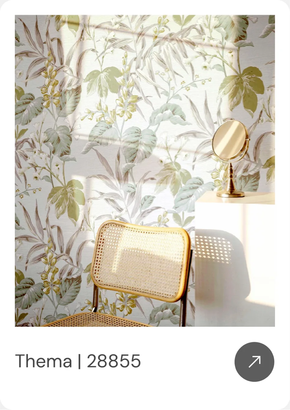 Classic Beige floral wallpaper by Cristiana Masi