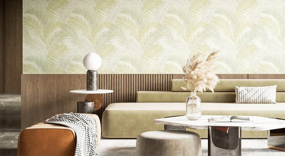 Living Room look perfect with Felce wallpaper