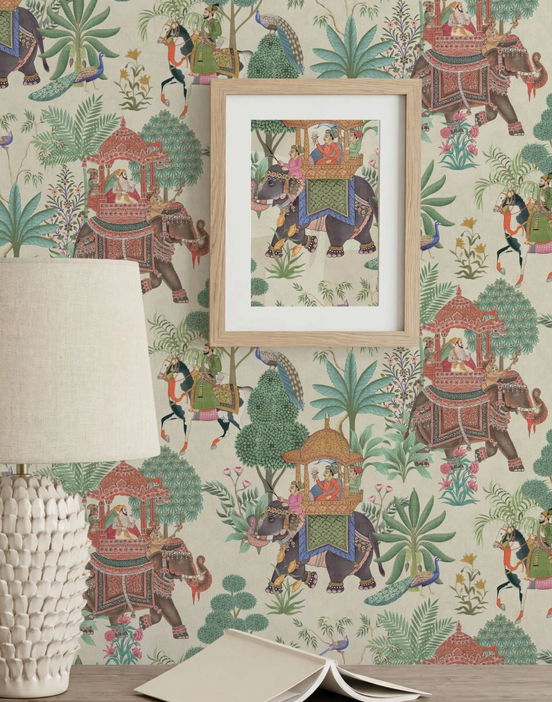 Indian style wallpaper