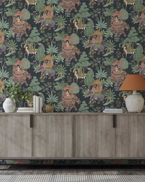 Esselle Home | Heritage Tales | Emperor's Garden Black 