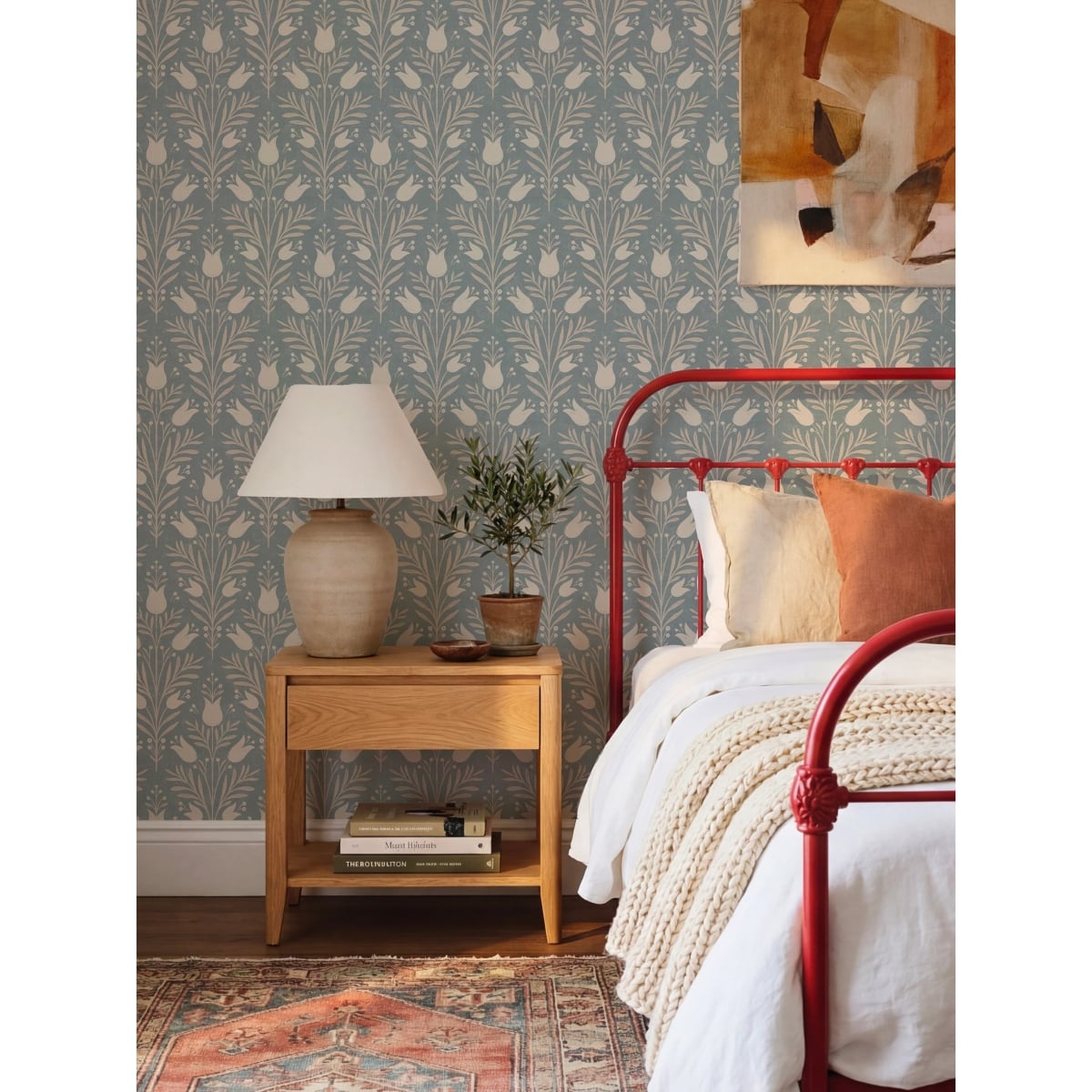 Esselle Home | Heritage Tales | Heritage Tulip Green Blue