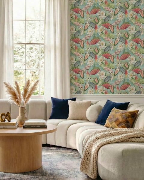 Esselle Home | Heritage Tales | Waterlily Lake Soft Blue