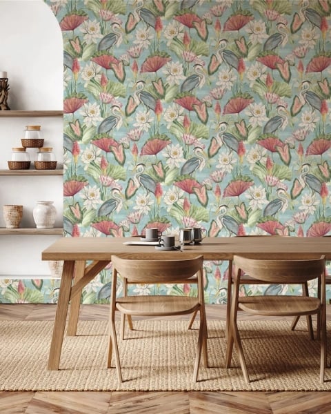 Esselle Home | Heritage Tales | Waterlily Lake Soft Blue