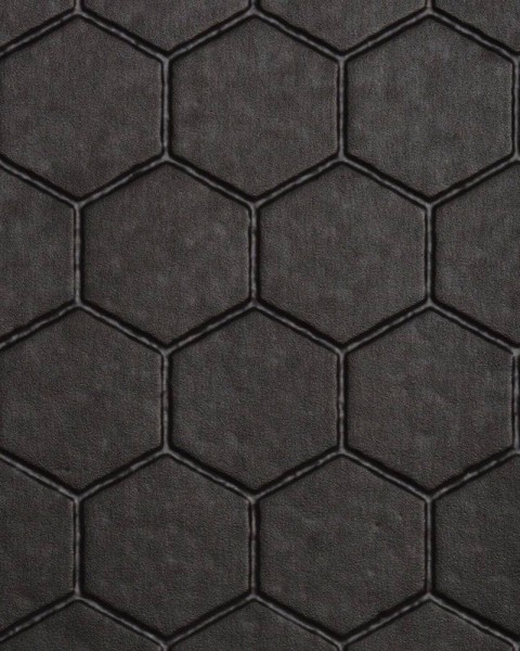 Floor Mat - Stylish Honeycomb Black