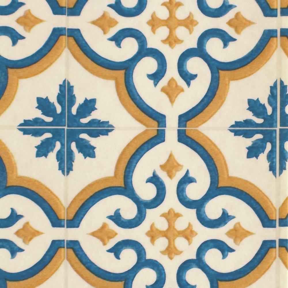 Floor Mat - Moroccan Tile (blue)