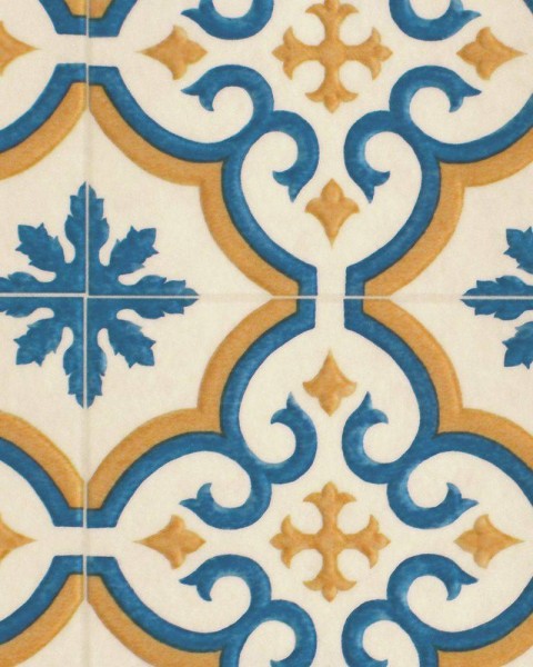 Floor Mat - Moroccan Tile (blue)