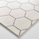 Floor Mat - Stylish Honeycomb White
