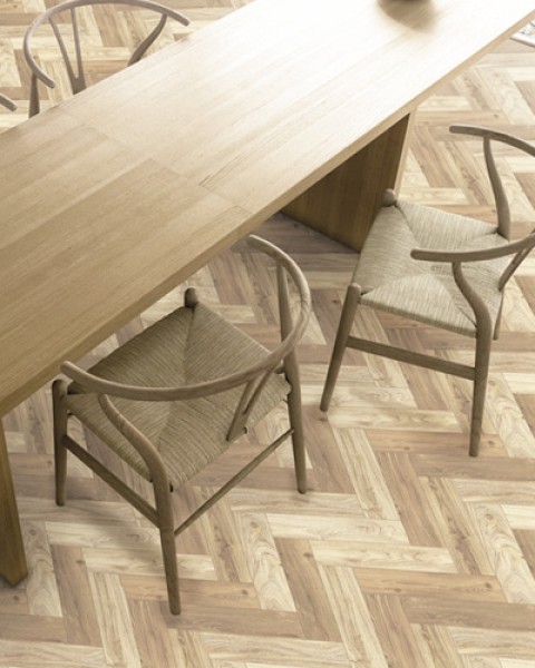 Peelable Vintage Floor Sheet / RSF-22 Light Herringbone