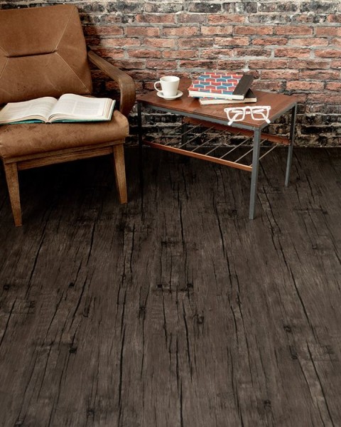 Peelable Vintage Floor Sheet / RSF-08 / Crack Walnut