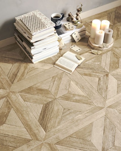 HONPO Original Design - Parquet Cushion Floor Sheet-Natural Oak
