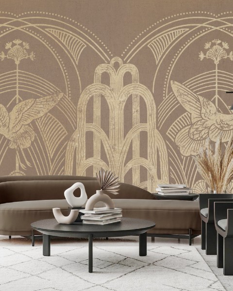 Honpo | Garden of the Crane, Gold | HO-0053