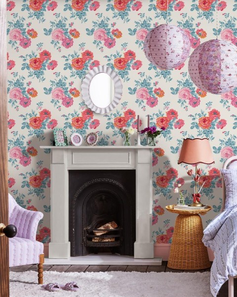 Graham & Brown | Archive Rose Wallpaper