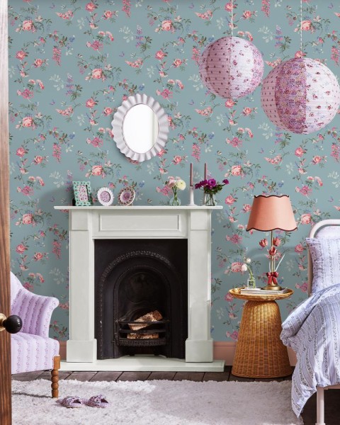 Graham & Brown | Bids & Roses Wallpaper