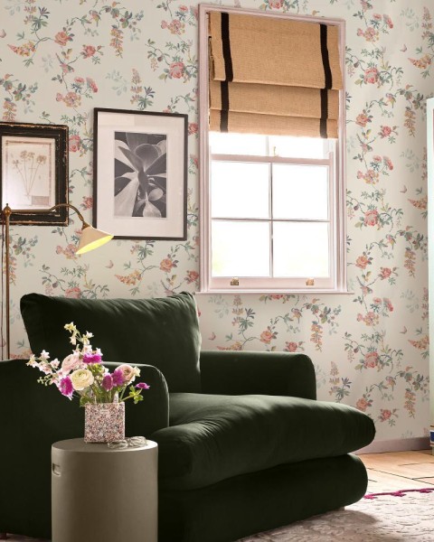 Graham & Brown | Bids & Roses Wallpaper