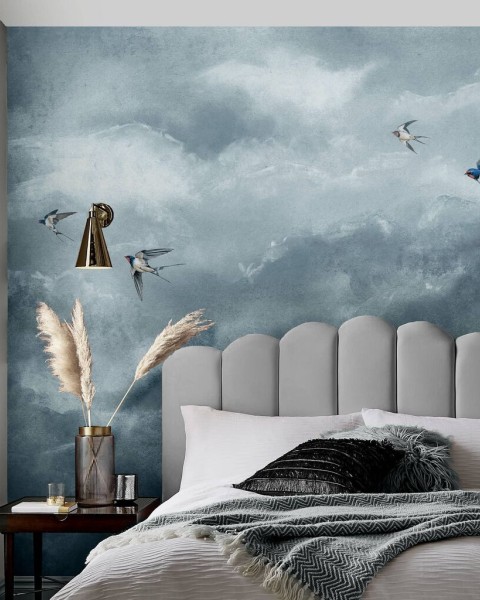Graham & Brown | Flight of Swallows Bespoke Mural
