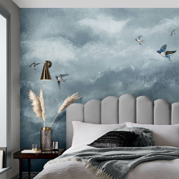 Graham & Brown | Flight of Swallows Bespoke Mural