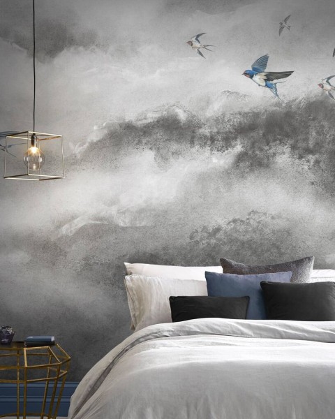 Graham & Brown | Flight of Swallows Bespoke Mural