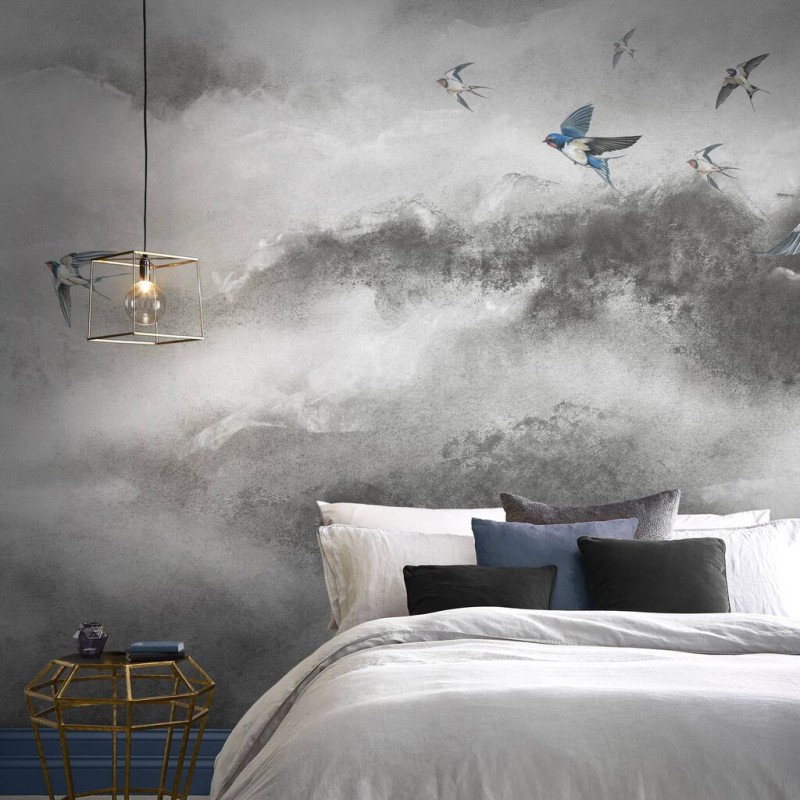 Graham & Brown | Flight of Swallows Bespoke Mural