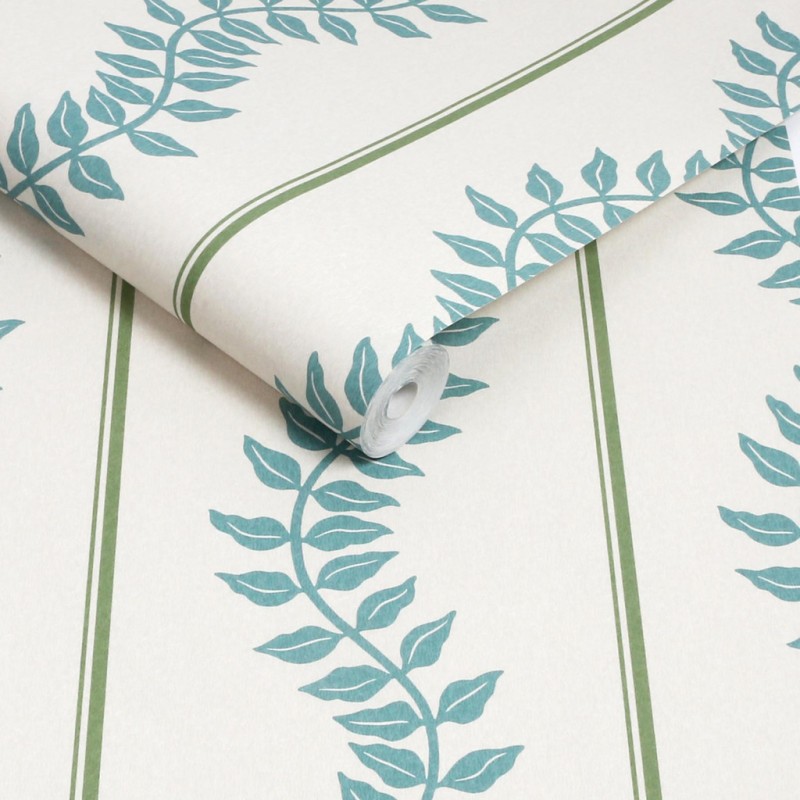 Graham & Brown | Laurel Leaf Stripe Wallpaper 