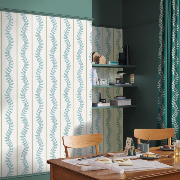 Graham & Brown | Laurel Leaf Stripe Wallpaper 