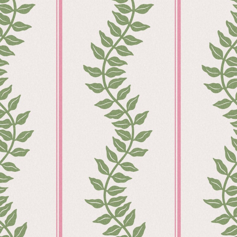 Graham & Brown | Laurel Leaf Stripe Wallpaper 