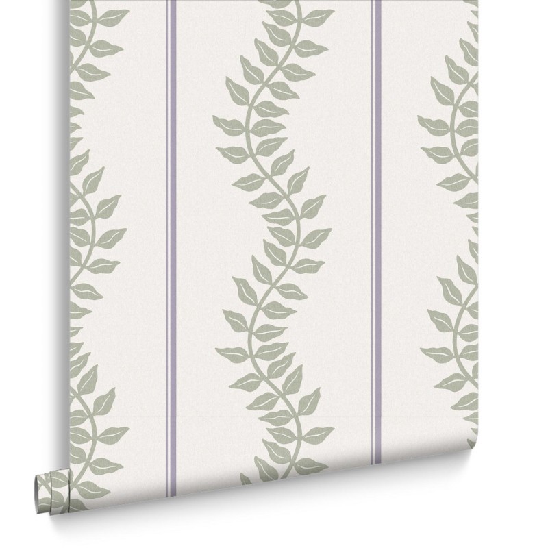 Graham & Brown | Laurel Leaf Stripe Wallpaper 
