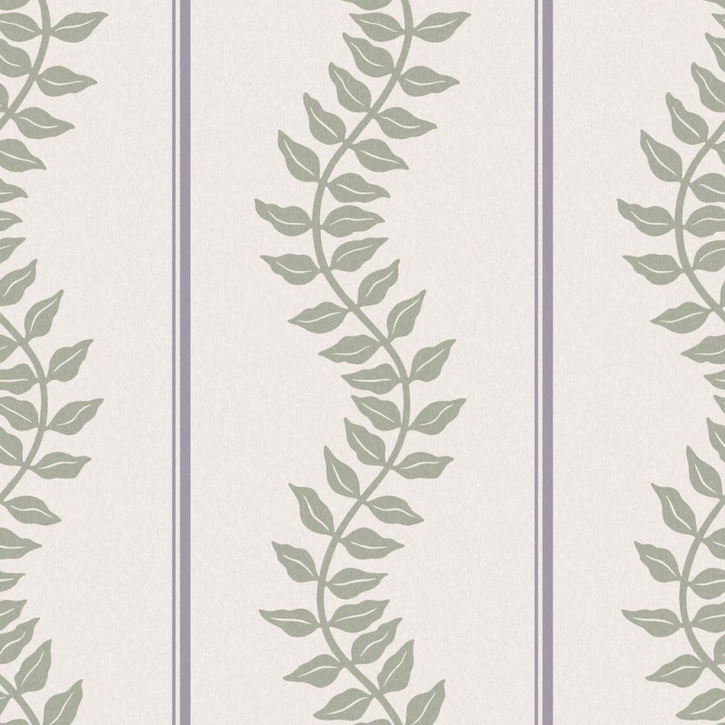 Graham & Brown | Laurel Leaf Stripe Wallpaper 