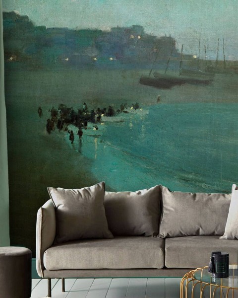 Graham & Brown | Osborn Beach at Dusk Bespoke Mural