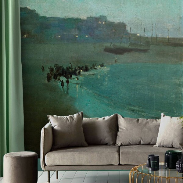 Graham & Brown | Osborn Beach at Dusk Bespoke Mural