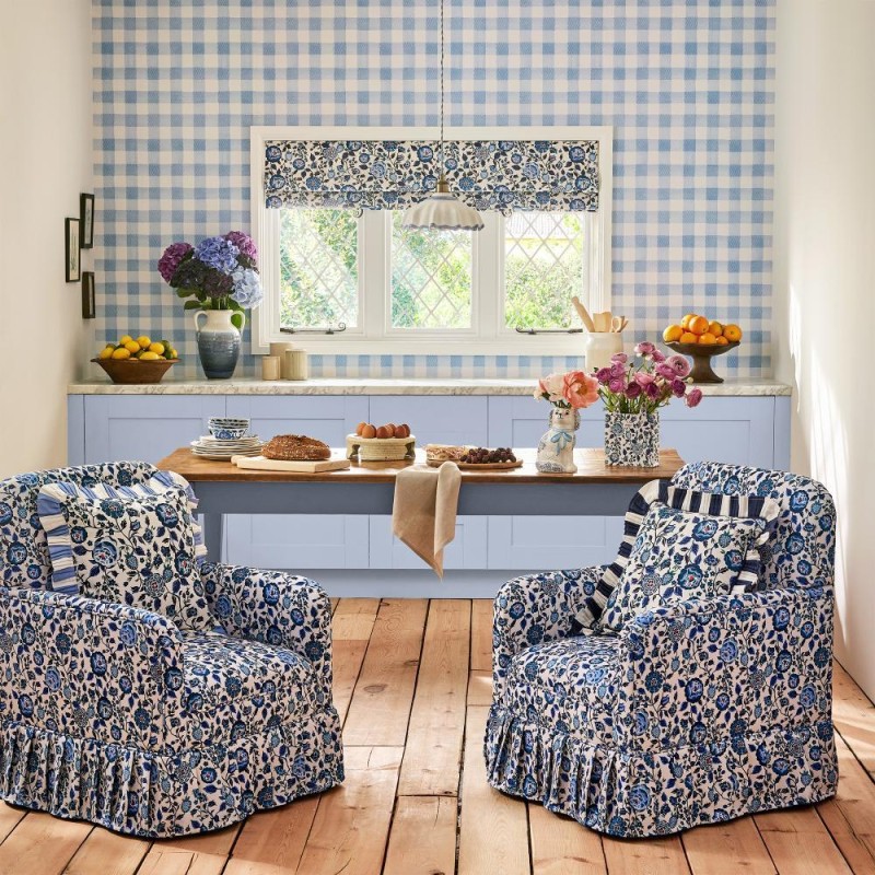Graham & Brown | Painted Gingham Wallpaper
