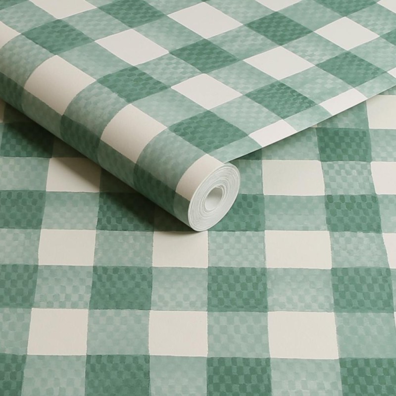 Graham & Brown | Painted Gingham Wallpaper