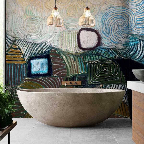 Graham & Brown | Pasmore Spiral Motif Bespoke Mural