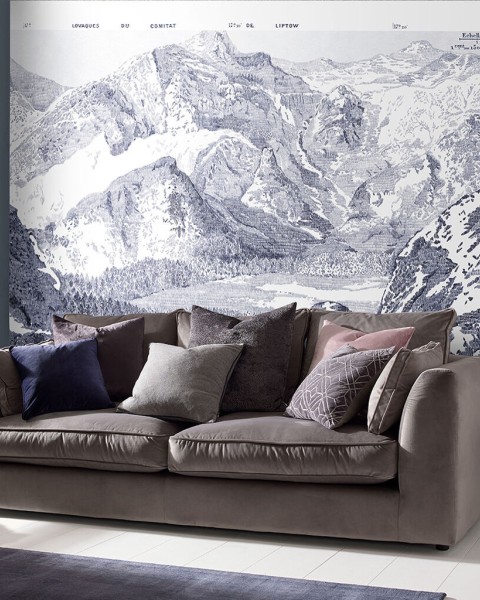Graham & Brown | Sketch Mountain Bespoke Mural 