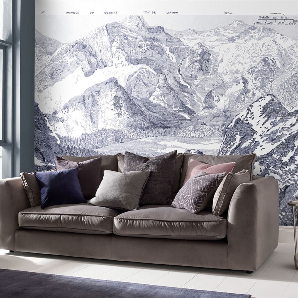 Graham & Brown | Sketch Mountain Bespoke Mural 