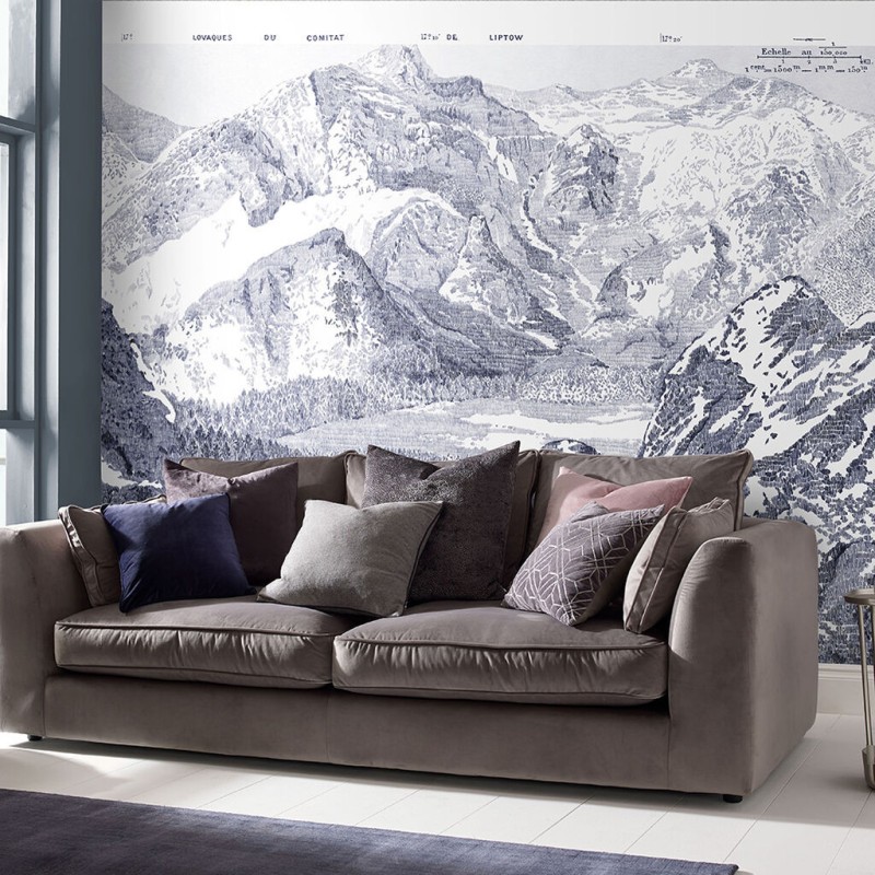 Graham & Brown | Sketch Mountain Bespoke Mural 