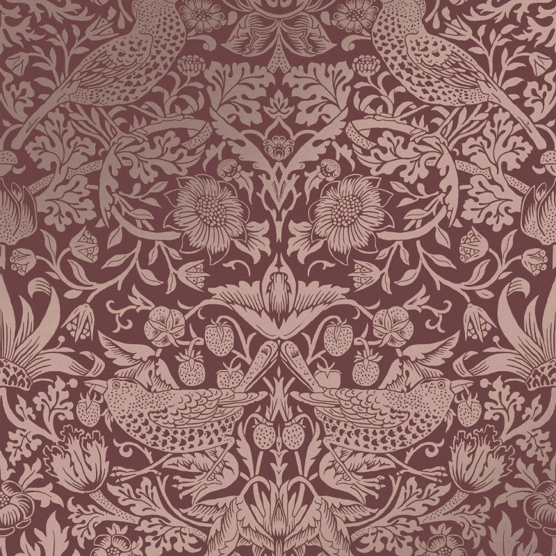 Graham & Brown | Strawberry Thief Fibrous Wallpaper
