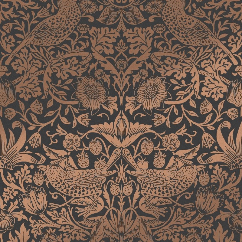 Graham & Brown | Strawberry Thief Fibrous Wallpaper