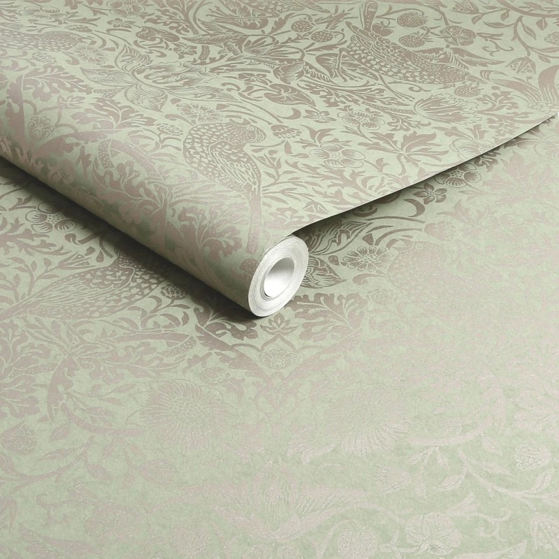 Graham & Brown | Strawberry Thief Fibrous Wallpaper