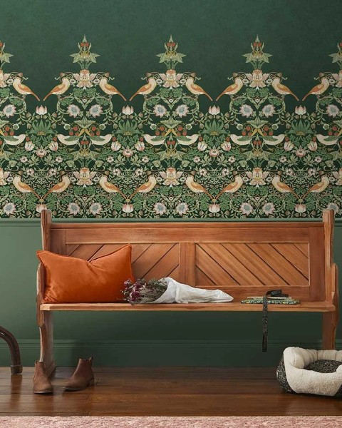 Graham & Brown | Strawberry Thief Mural