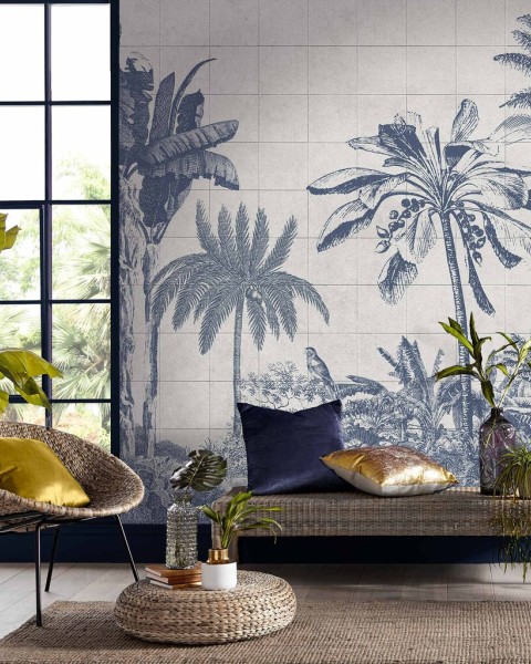 Graham & Brown | Tiled Jungle Bespoke Mural