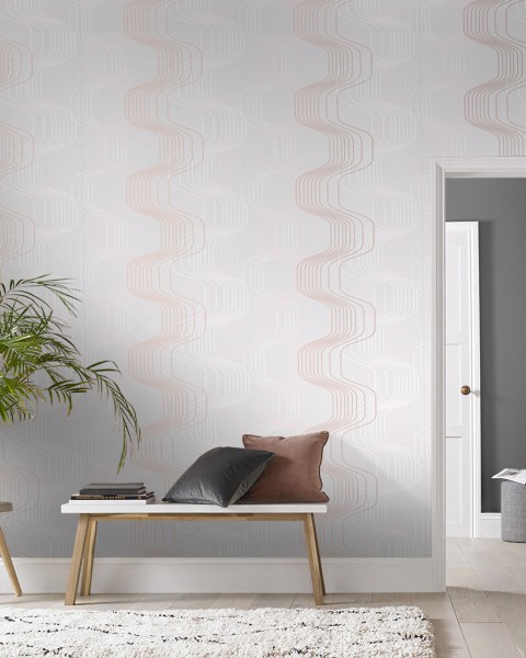 Graham & Brown | Revival Grey & Rose Gold