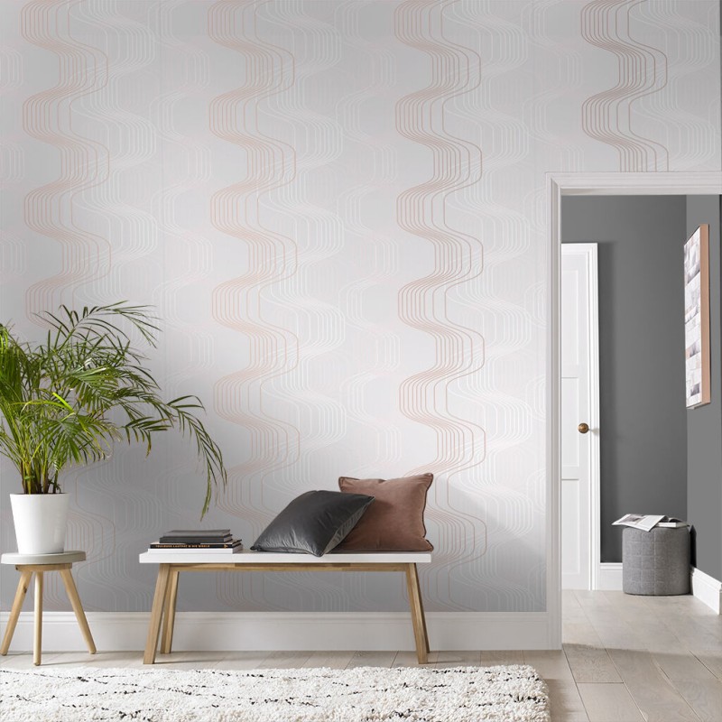 Graham & Brown | Revival Grey & Rose Gold
