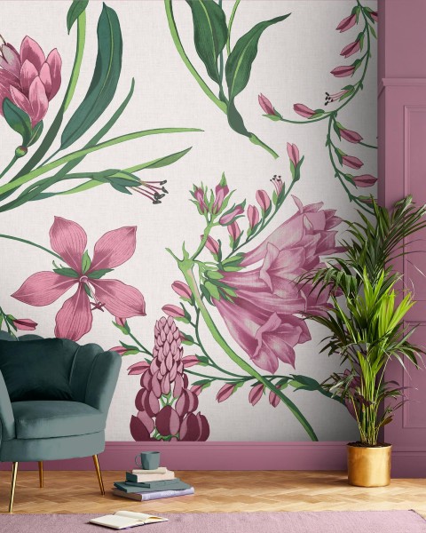 Graham & Brown | Botanists Scroll Bespoke Mural