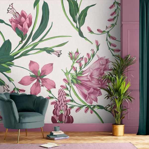 Graham & Brown | Botanists Scroll Bespoke Mural