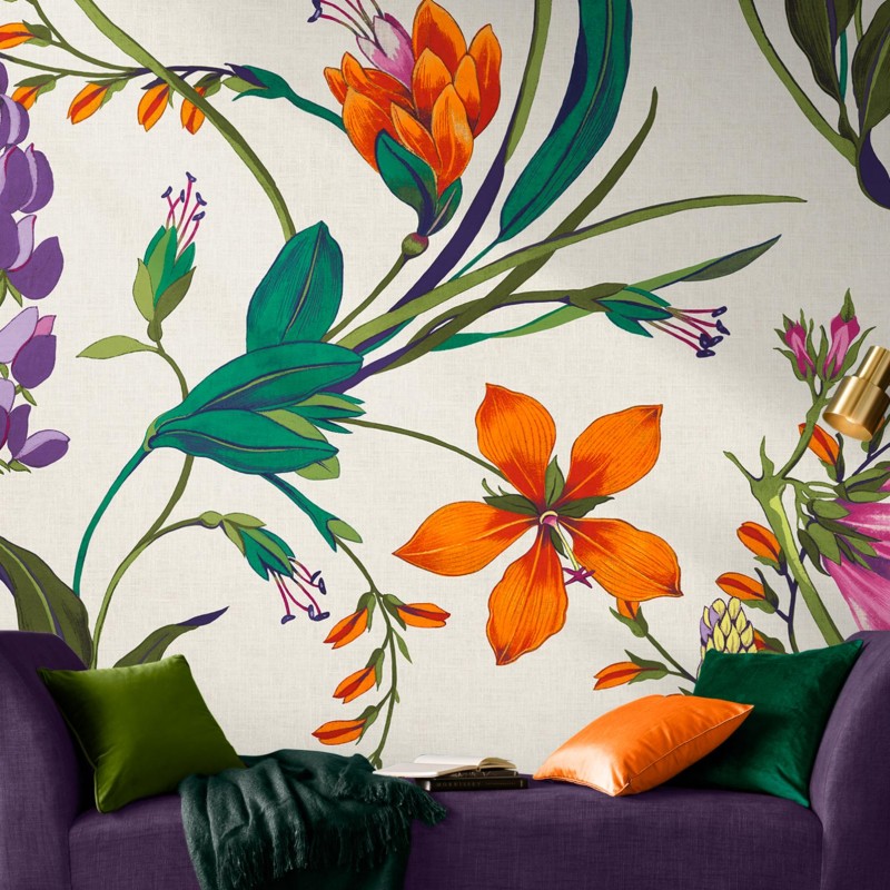 Graham & Brown | Botanists Scroll Bespoke Mural