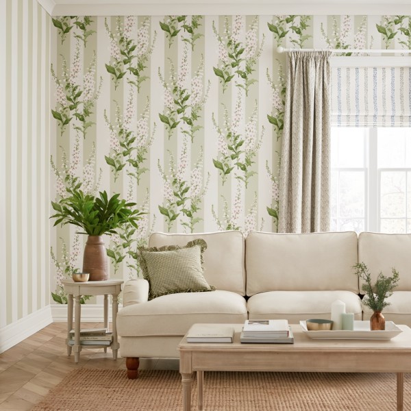 Graham & Brown | Foxglove Stripe Wallpaper