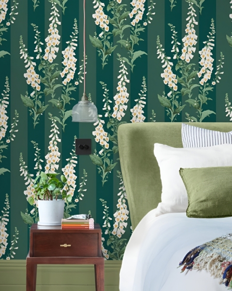 Graham & Brown | Foxglove Stripe Wallpaper