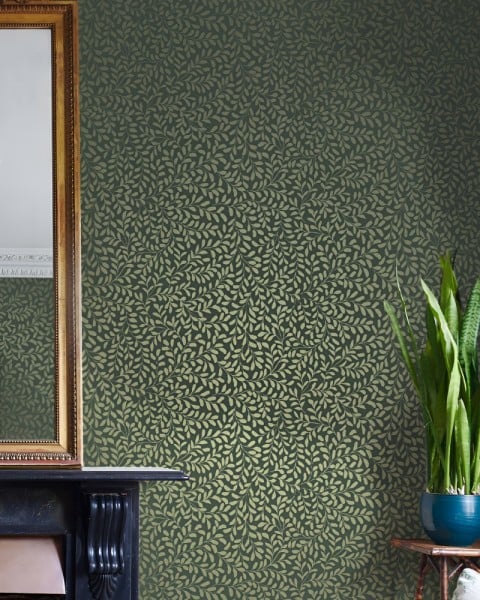 Graham & Brown | Gilded Leaf Wallpaper
