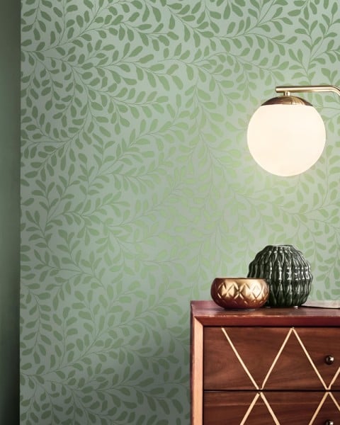 Graham & Brown | Gilded Leaf Wallpaper