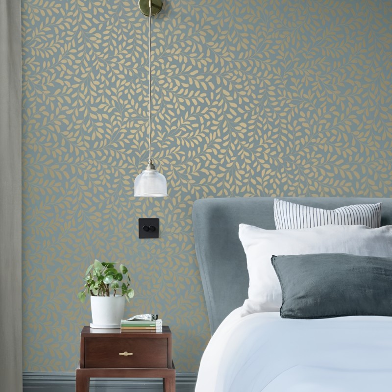 Graham & Brown | Gilded Leaf Wallpaper